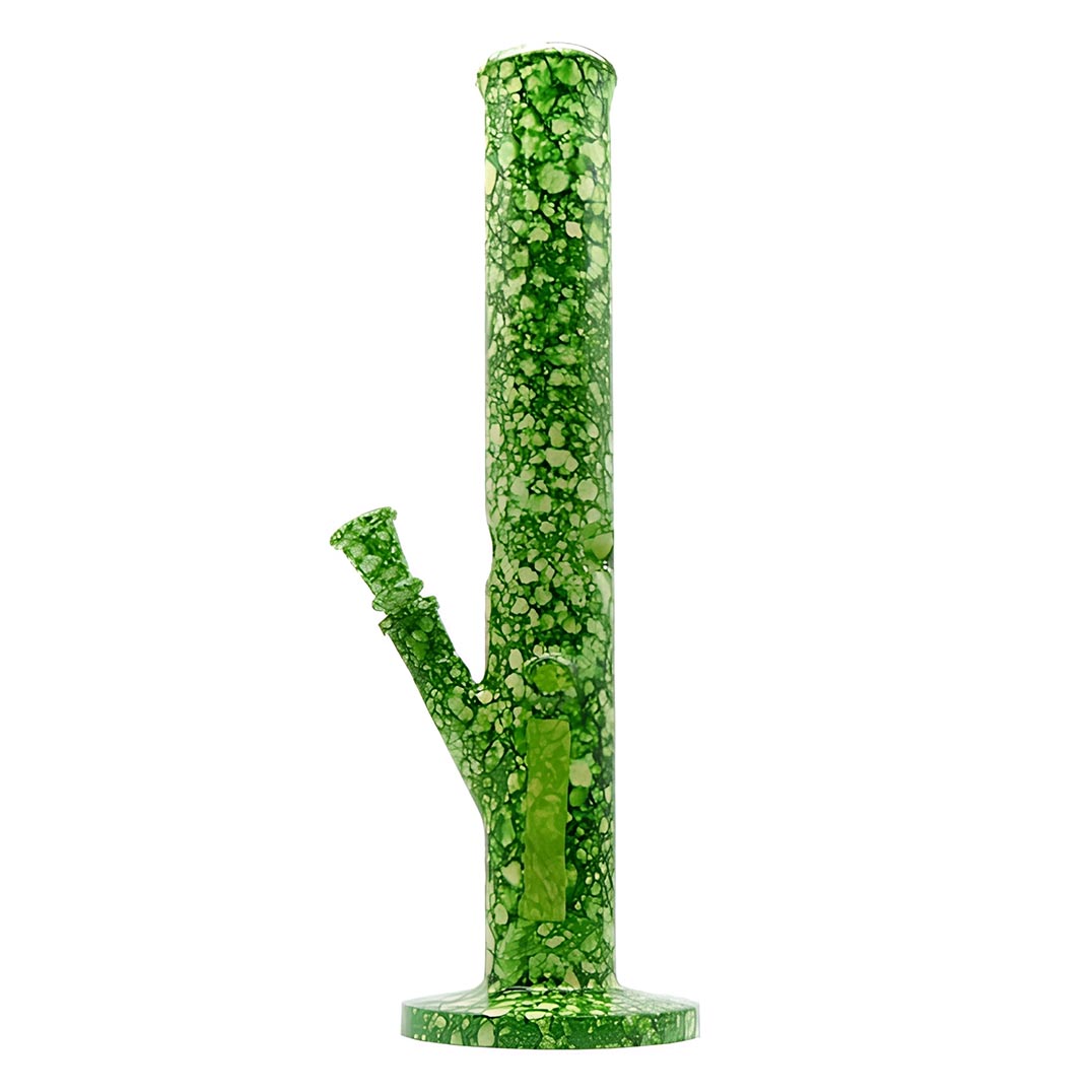 Glasbong gefleckt - 39cm Grün Weiß