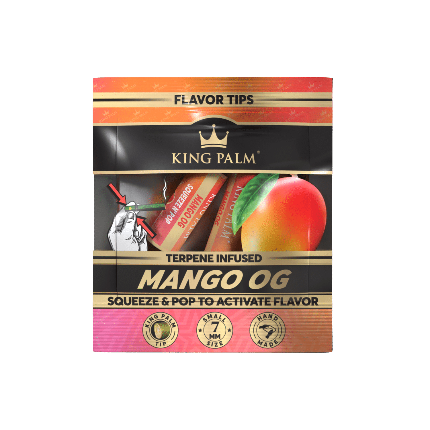 King Palm Filter mit Terpene Ø 7mm 2 Stück - Mango OG