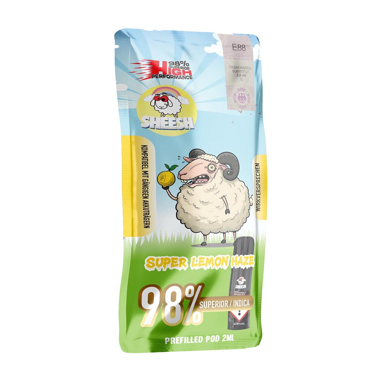 Sheesh Super Lemon Haze Superior Signature Pod 2ml Sheesh Super Lemon Haze Superior Signature Pod 2ml