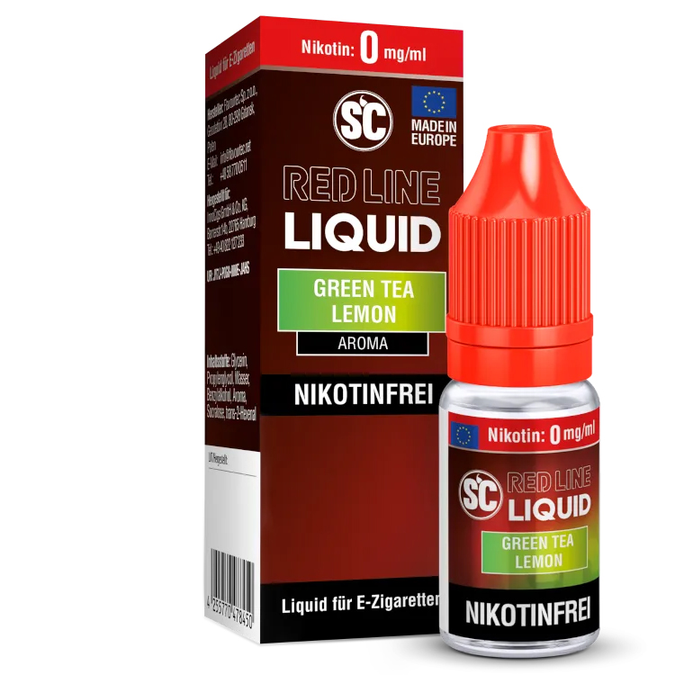 SC Red Line Liquid Green Tea Lemon 10ml 0mg