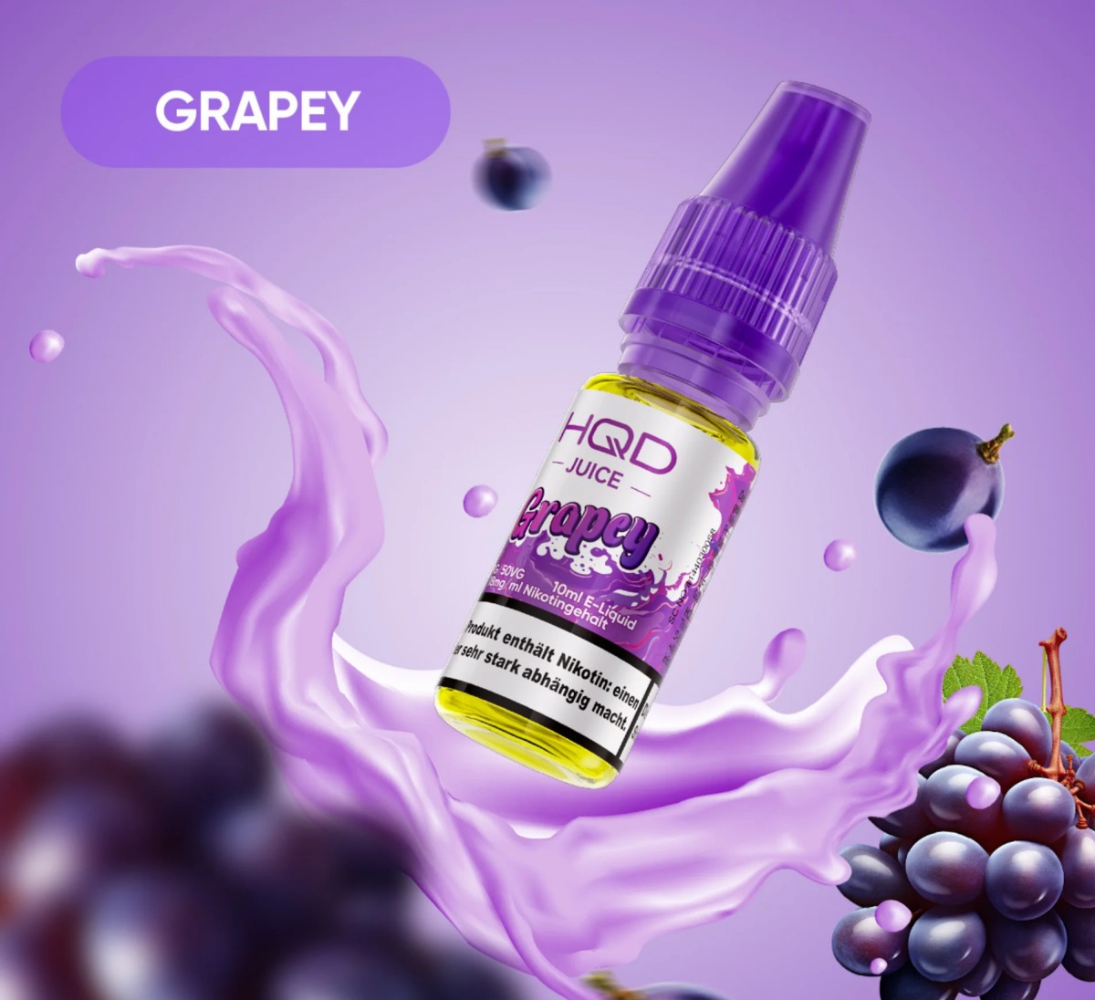 HQD Juice Liquid Grapey 10ml 18mg HQD Juice Liquid Grapey 10ml 18mg