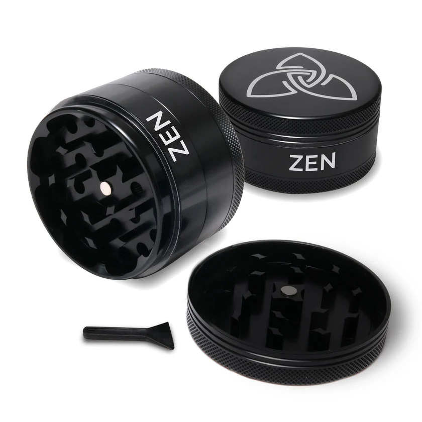 Hizen Grinder Aluminium 63mm 4-Teilig Schwarz