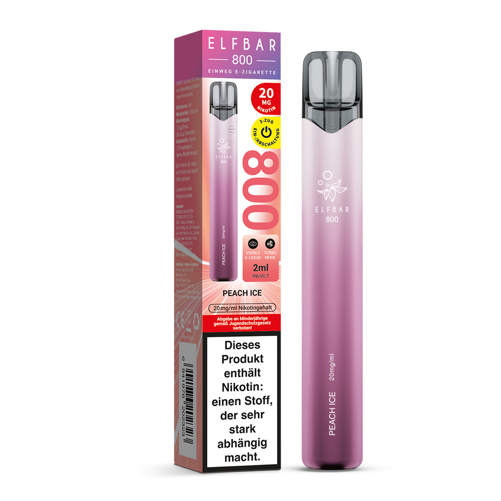 Elfbar 800 Einweg E-Zigarette Peach Ice