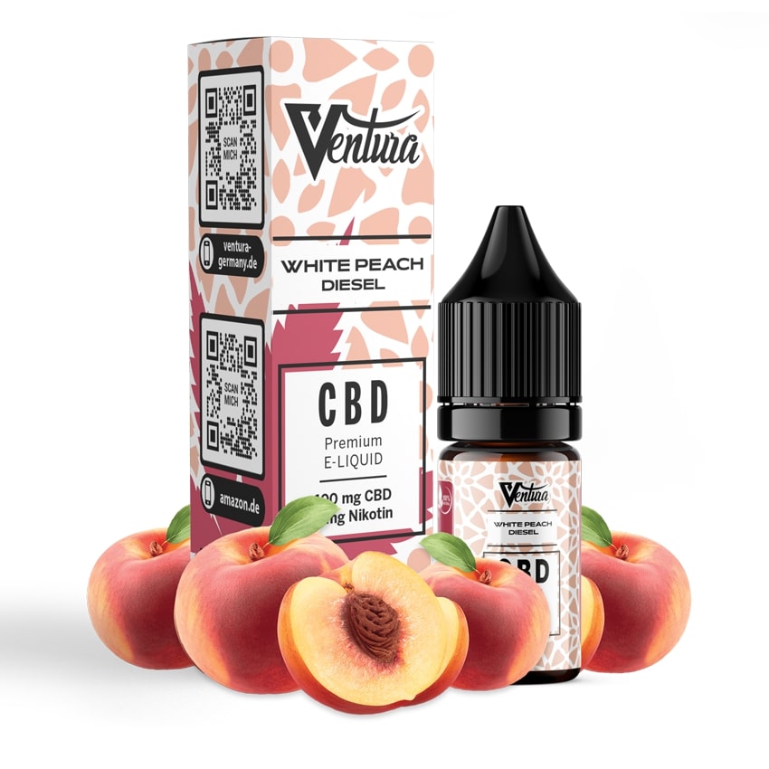 Ventura - White Peach Diesel CBD Liquid 10ml | 600mg