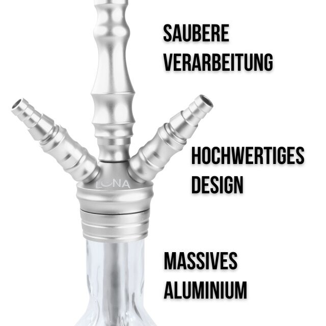 Luna Hookah Shisha Minima 2.0 Silber Details Luna Hookah Shisha Minima 2.0 Silber Details