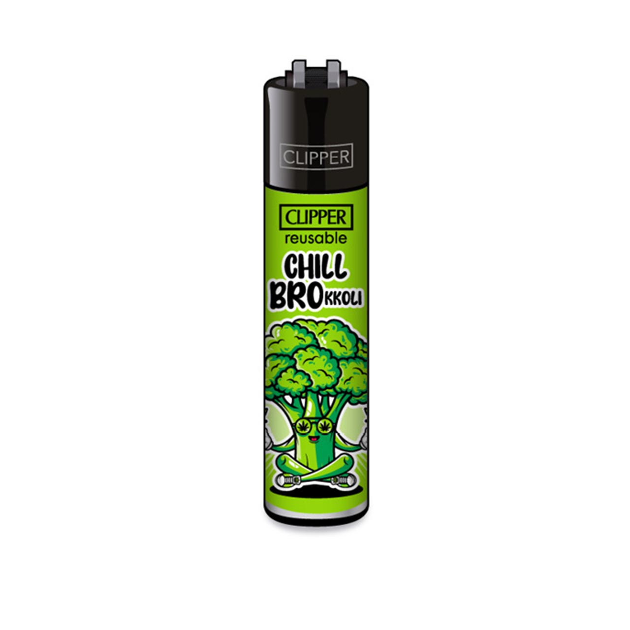 CLIPPER Feuerzeug - Brokkoli Collection - Motiv Chill BROkkoli