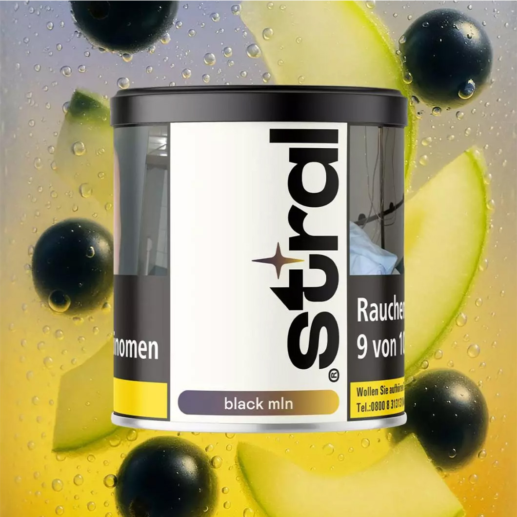 Stral Shisha Tabak Black Mln 200g Stral Shisha Tabak Black Mln 200g