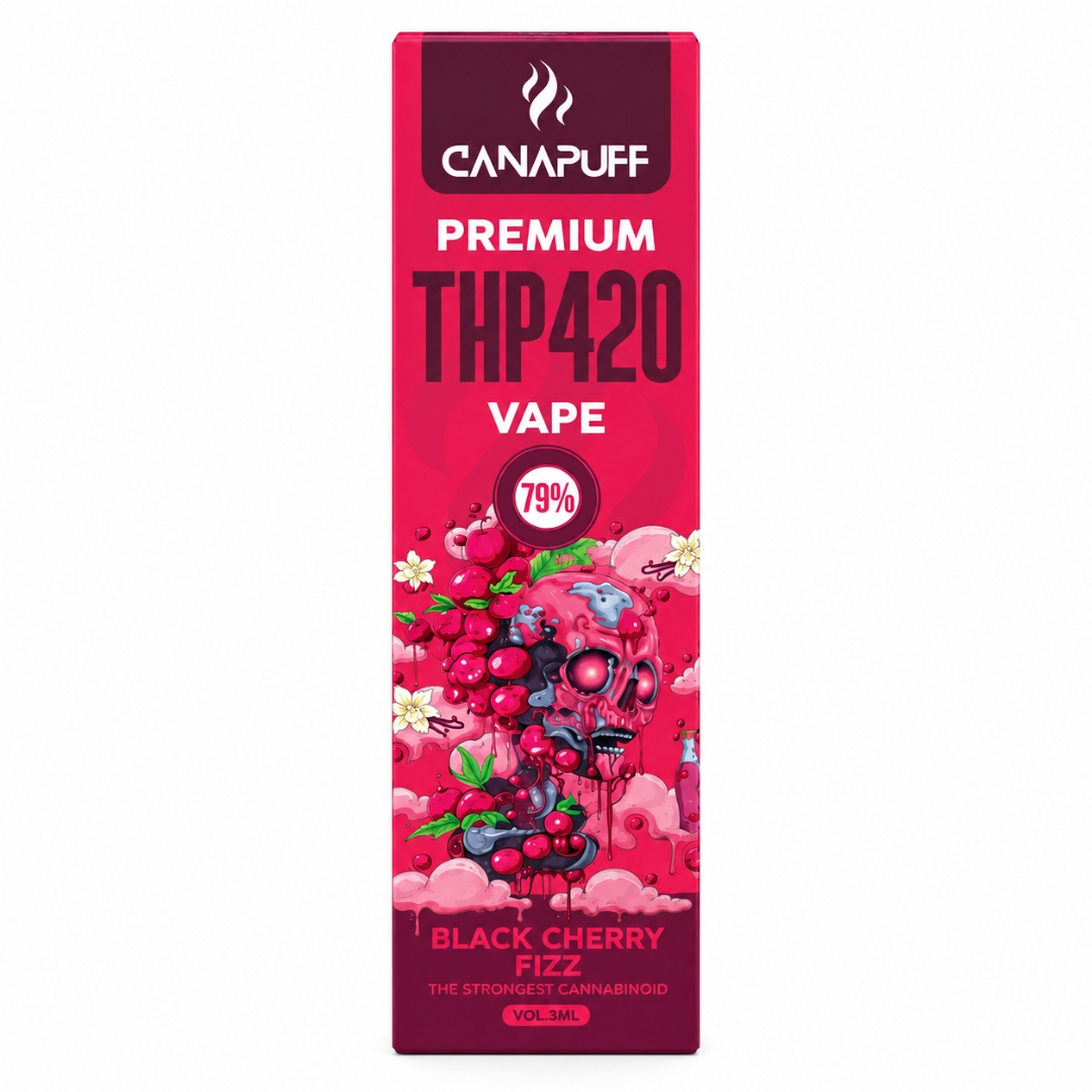 Canapuff THP420 Vape Black Cherry Fizz 1ml Canapuff THP420 Vape Black Cherry Fizz 1ml