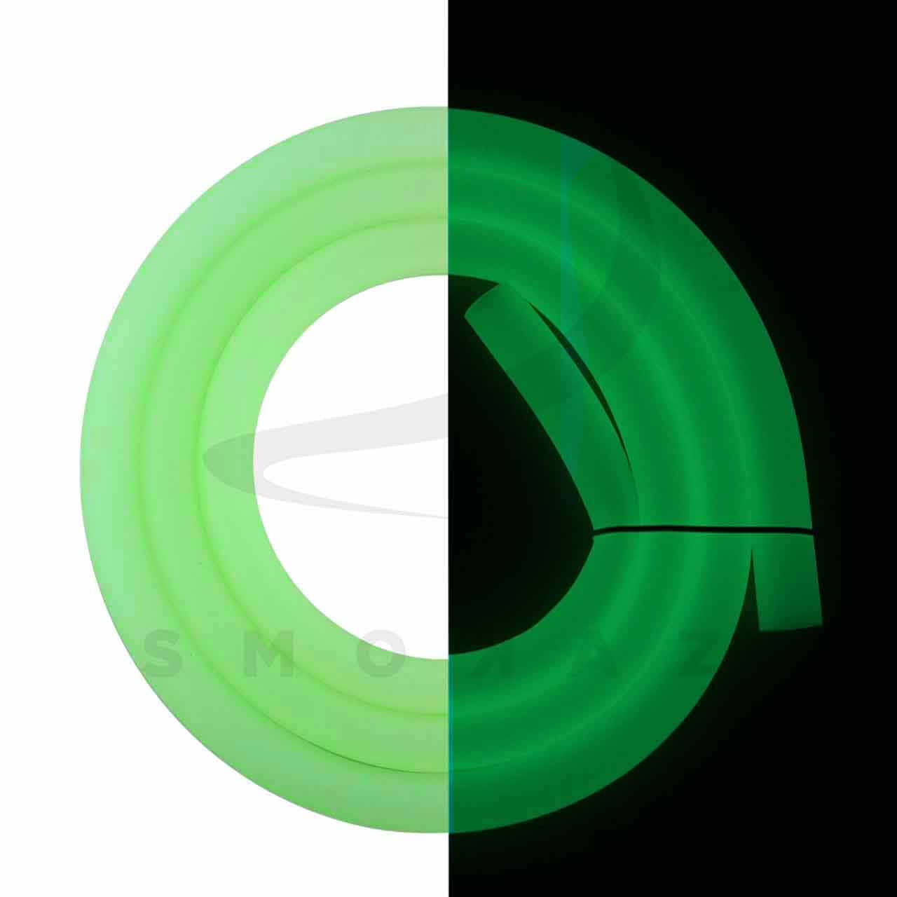 Silikonschlauch - Grün Glow Grün matt