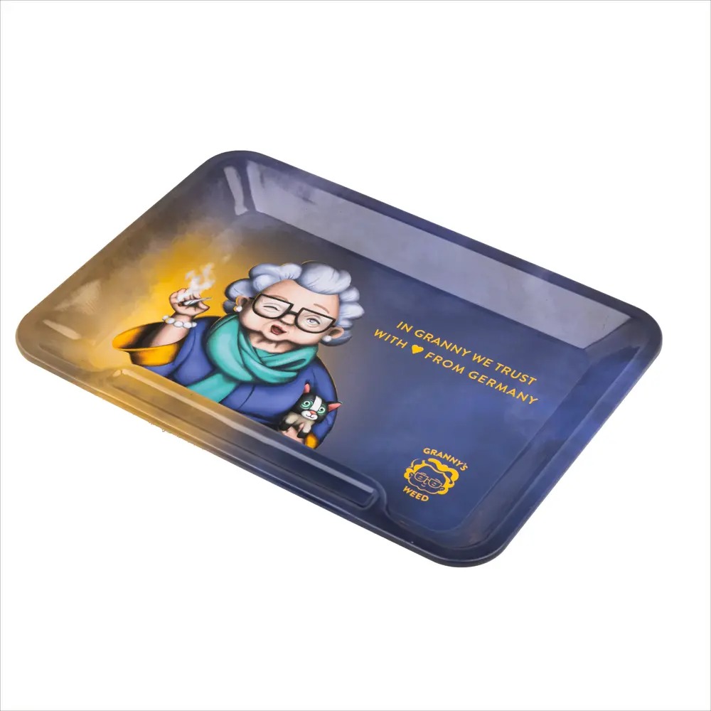 Granny's Weed - Granny's Rolling Tray Drehunterlage mit Joint Ablage - Small