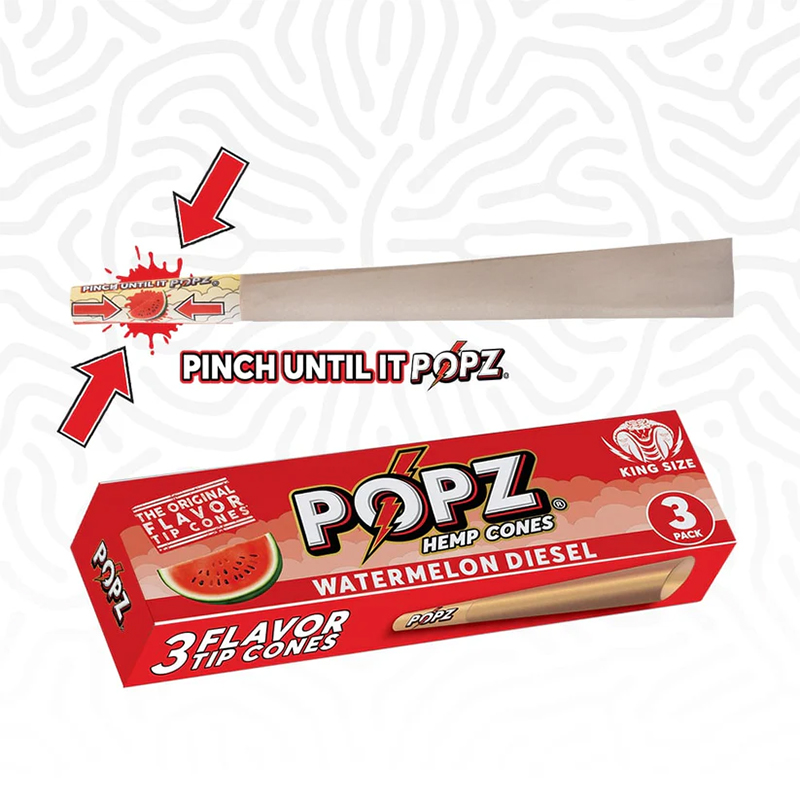 King Palm PopZ Hemp Cones Watermelon Diesel 3er Pack King Palm PopZ Hemp Cones Watermelon Diesel 3er Pack