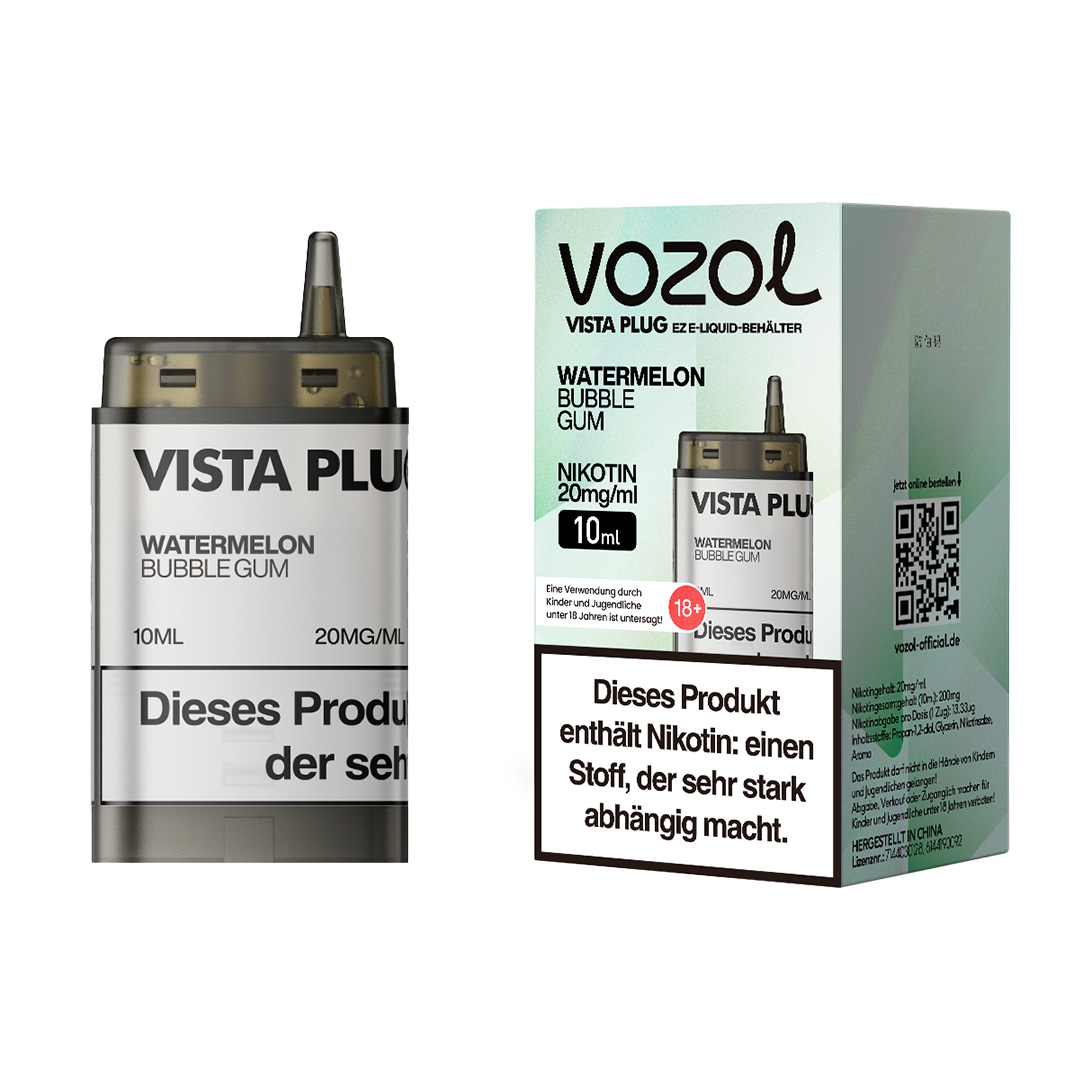 Vozol - Vista Plug EZ Pod - Watermelon Bubble Gum 10ml