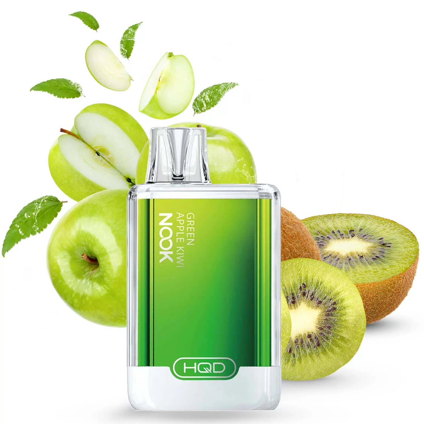 HQD Nook - Vape Einweg E-Zigarette - Green Apple Kiwi 1,8% Nikotin
