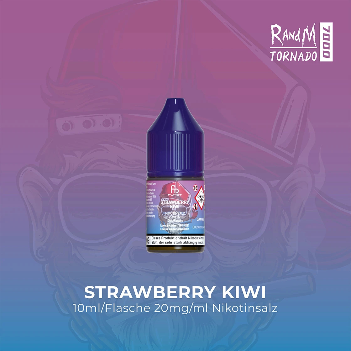 Randm Tornado Strawberry Kiwi Nikotinsalz Liquid 10ml 20mg Randm Tornado Strawberry Kiwi Nikotinsalz Liquid 10ml 20mg