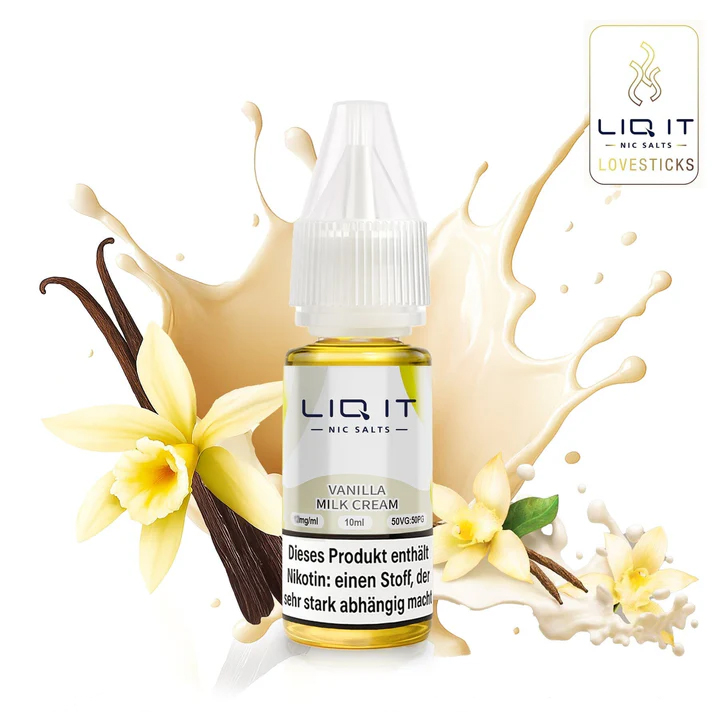 Lovesticks Liq it Liquid Vanilla Milk Cream 12mg 10ml Lovesticks Liq it Liquid Vanilla Milk Cream 12mg 10ml
