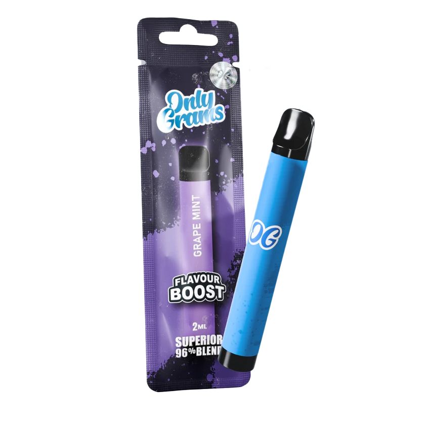 Only Grams Supeior Blend Vape Flavour Boost Grape Mint 2ml OG Supeior Blend Vape Flavour Boost Grape Mint 2ml