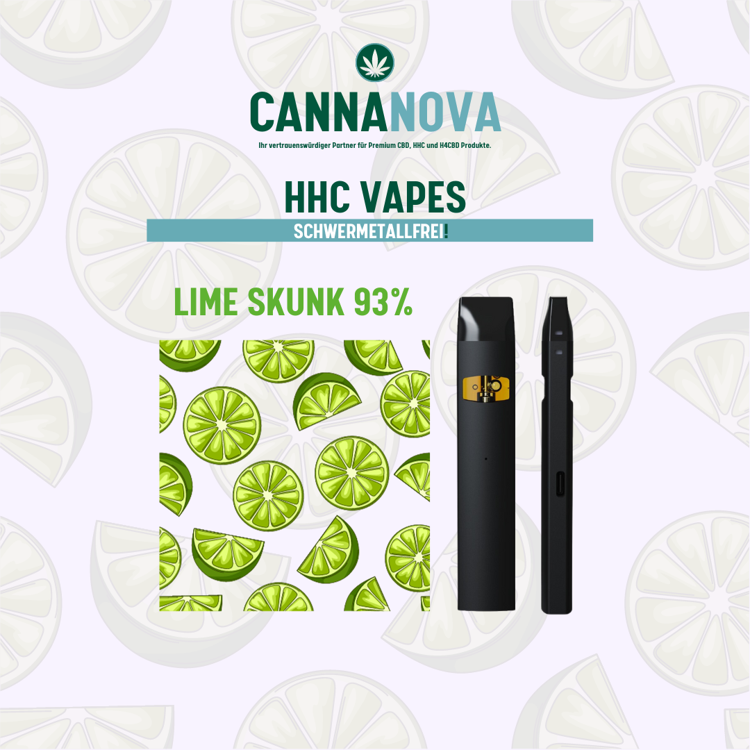 Cannanova-Lime-Skunk Cannanova HHC Vape Lime Skunk