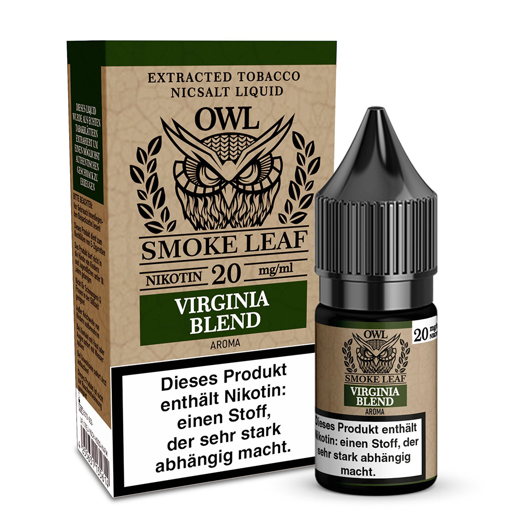 Owl Smoke Leaf Liquid Virginia Blend Tobacco 20mg 10ml