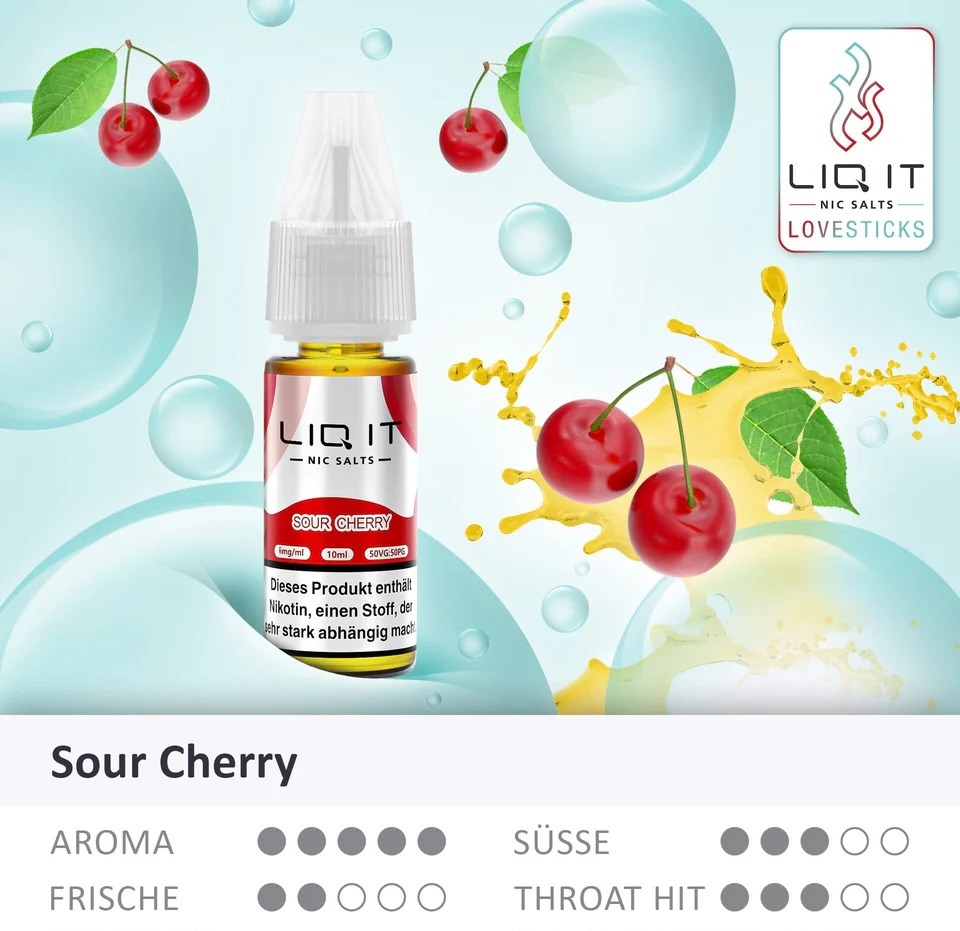 Lovesticks Liq It Liquid Sour Cherry 10ml Eigenschaften Lovesticks Liq It Liquid Sour Cherry 10ml Eigenschaften