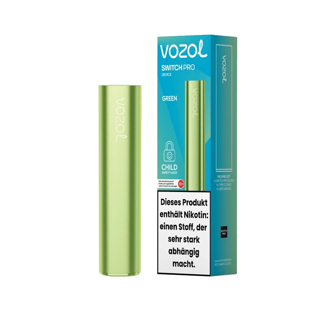 Vozol Switch Pro - Basisgerät Green