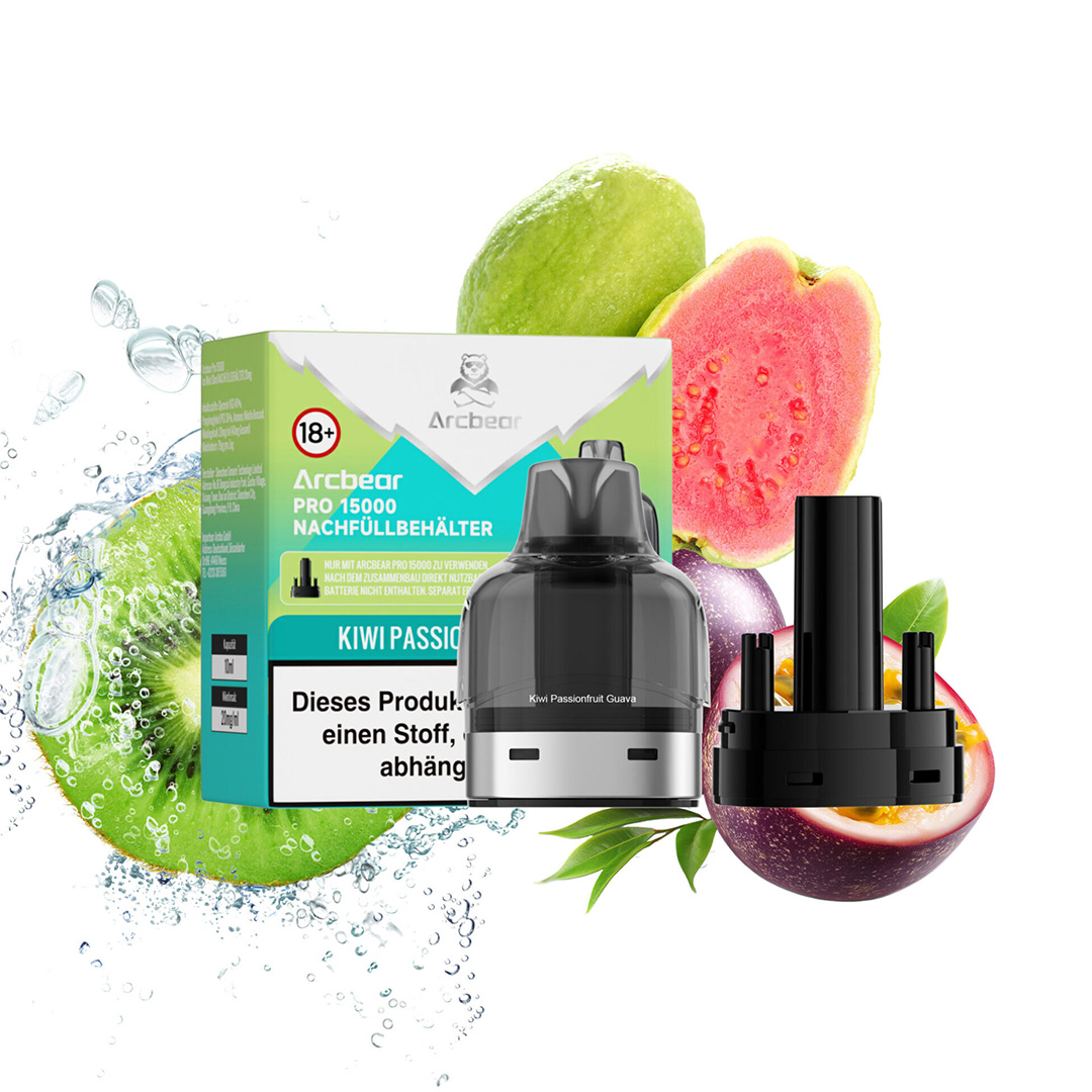 Arcbear - Pro 15000 Pod - Kiwi Passionfruit Guava 10ml Arcbear - Pro 15000 Pod - Kiwi Passionfruit Guava 10ml