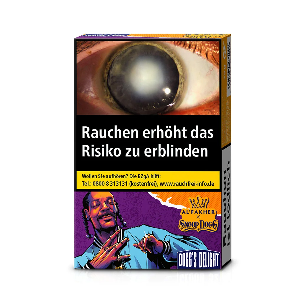 Al Fakher X Snoop Dogg Dogg's Delight Virginia Shisha Tabak 25g Al Fakher X Snoop Dogg Doggs Delight Virginia Shisha Tabak 25g
