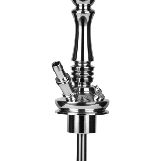 Moze Shisha Tradi L Silver Cut Glass Base Front