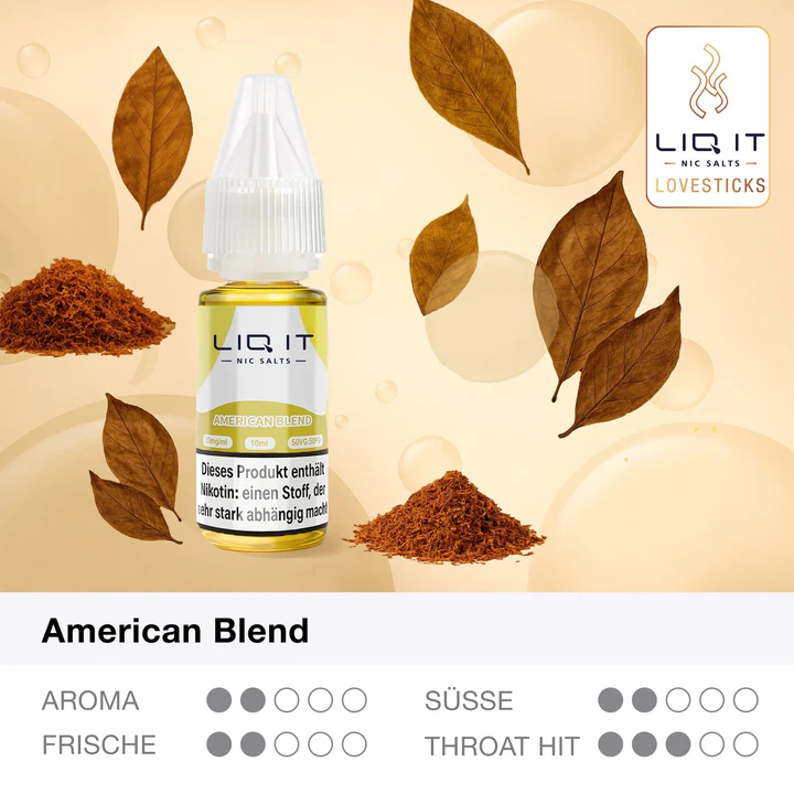 Lovesticks Liq it Liquid American Blend 12mg 10ml Lovesticks Liq it Liquid American Blend 12mg 10ml