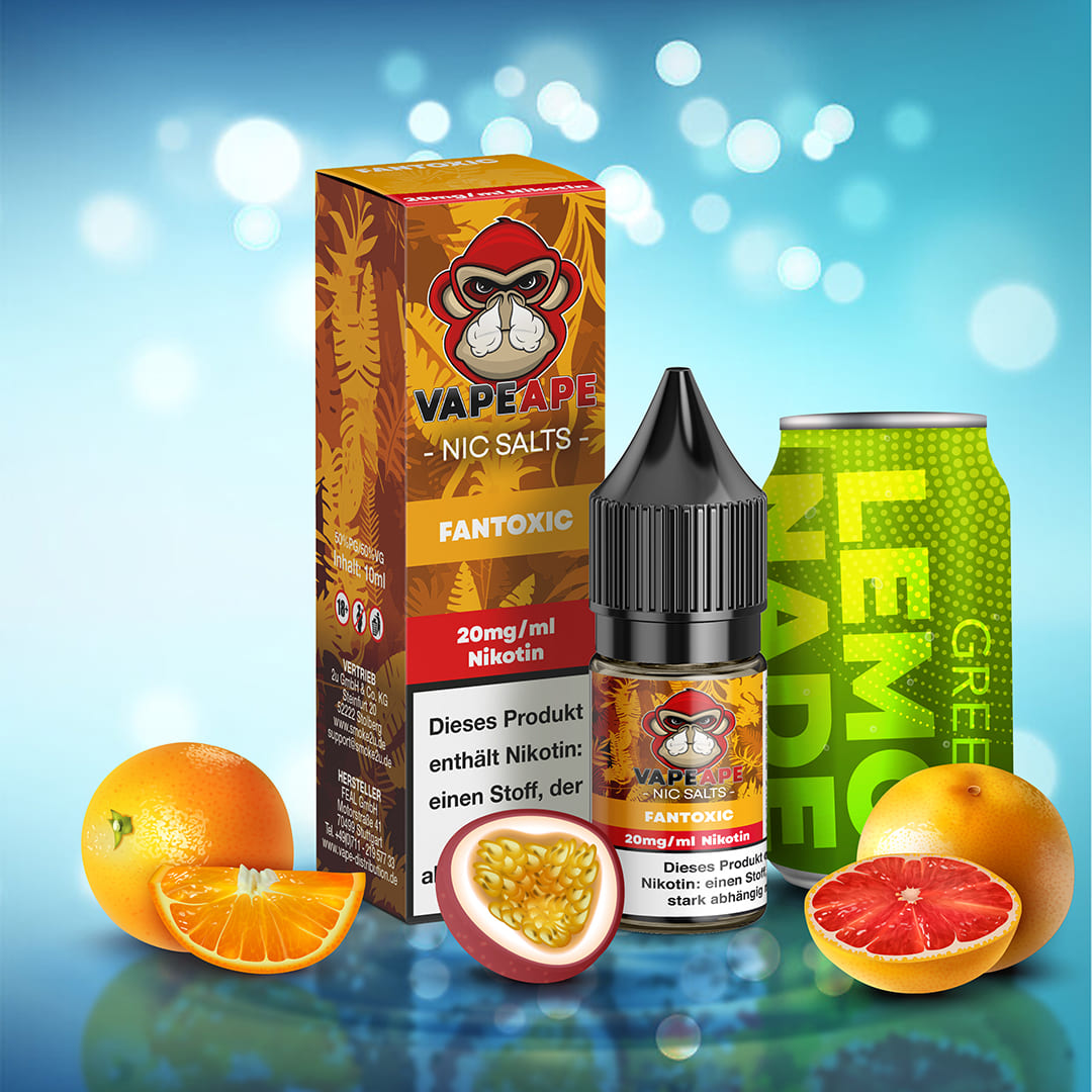 Vape Ape Liquid 10ml 20mg Fantoxic