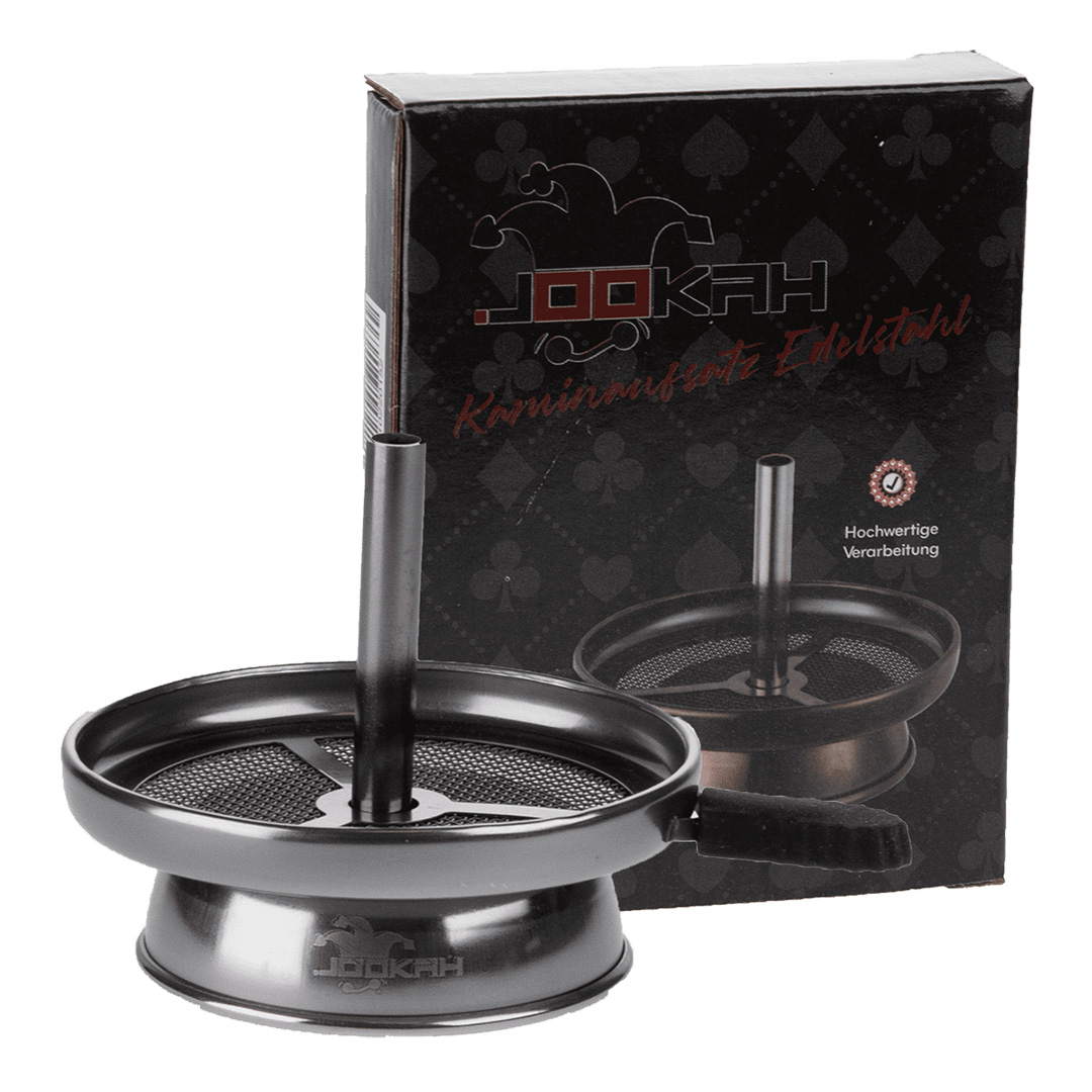 Jookah Kaminaufsatz - Edelstahl Black Shiny