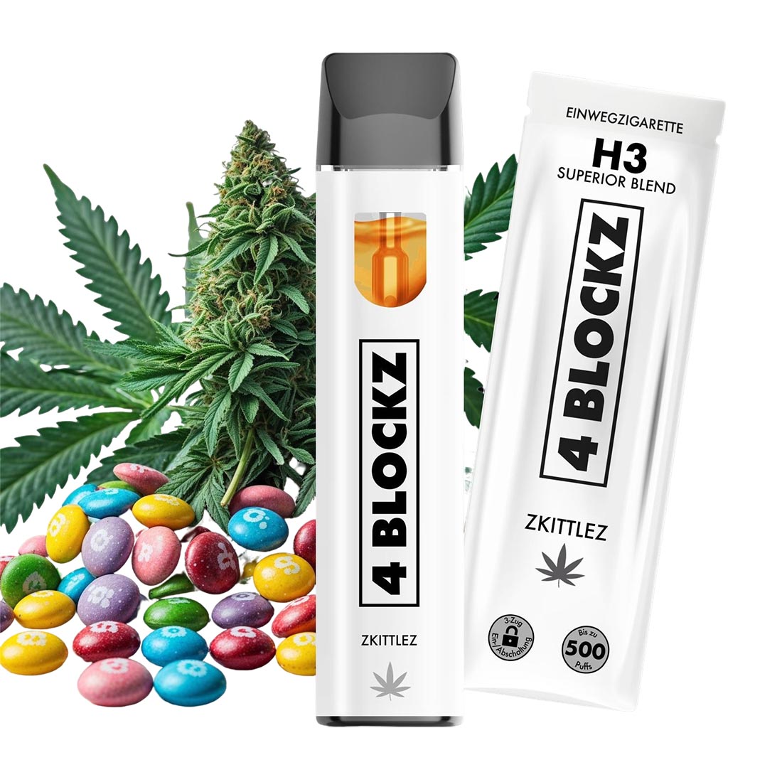 4 Blockz H3 Vape Zkittlez