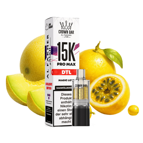 Al Fakher Crown Bar 15k Pro Max DTL Pod Magic Love 10ml Al Fakher Crown Bar 15k Pro Max DTL Pod Magic Love 10ml