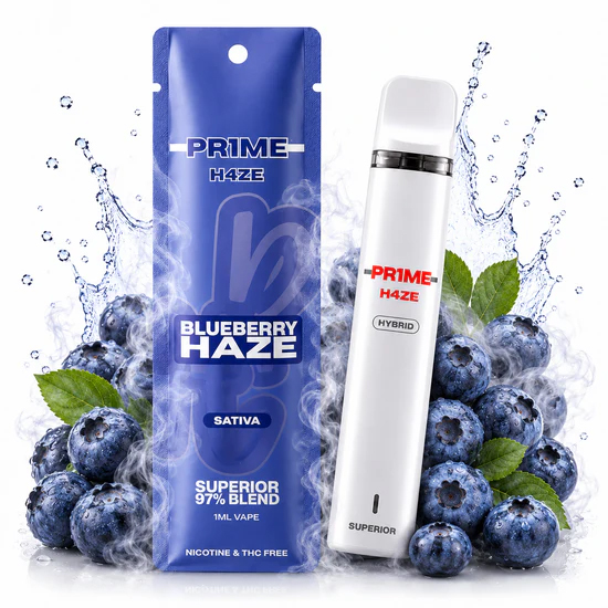 Pr1me H4ze - Superior Blend Vape - Blueberry Haze 1ml Pr1me H4ze - Superior Blend Vape - Blueberry Haze 1ml