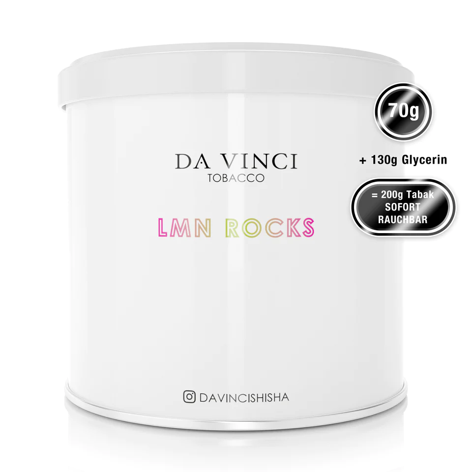 Da Vinci Tobacco - Rohtabak mit Aroma 70g - Lmn Rocks