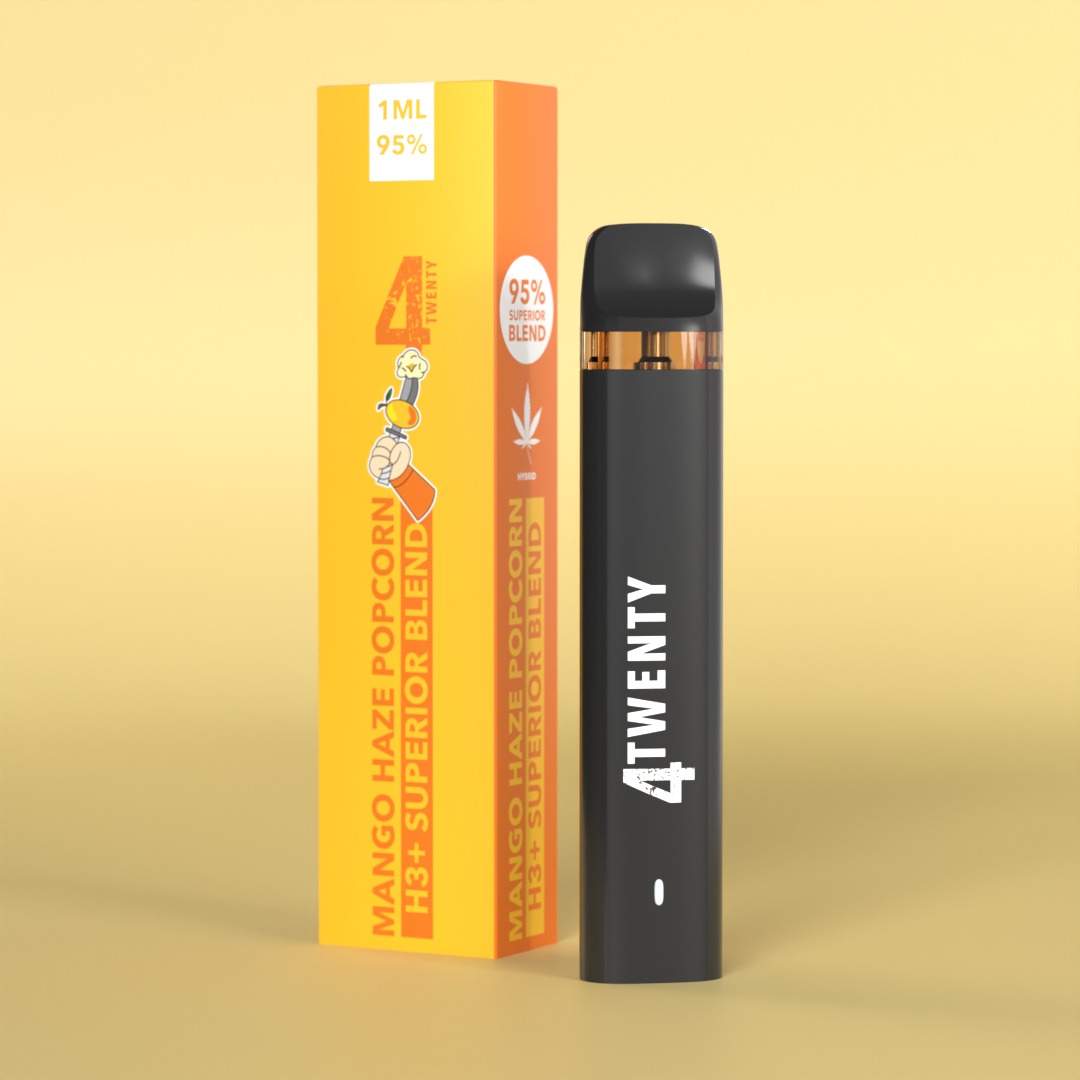 4Twenty H3+ Superior Blend Vape Mango Haze Popcorn 1ml