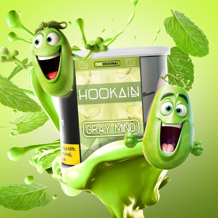 Hookain Shisha Tabak Gray Mind 200g Hookain Shisha Tabak Gray Mind 200g