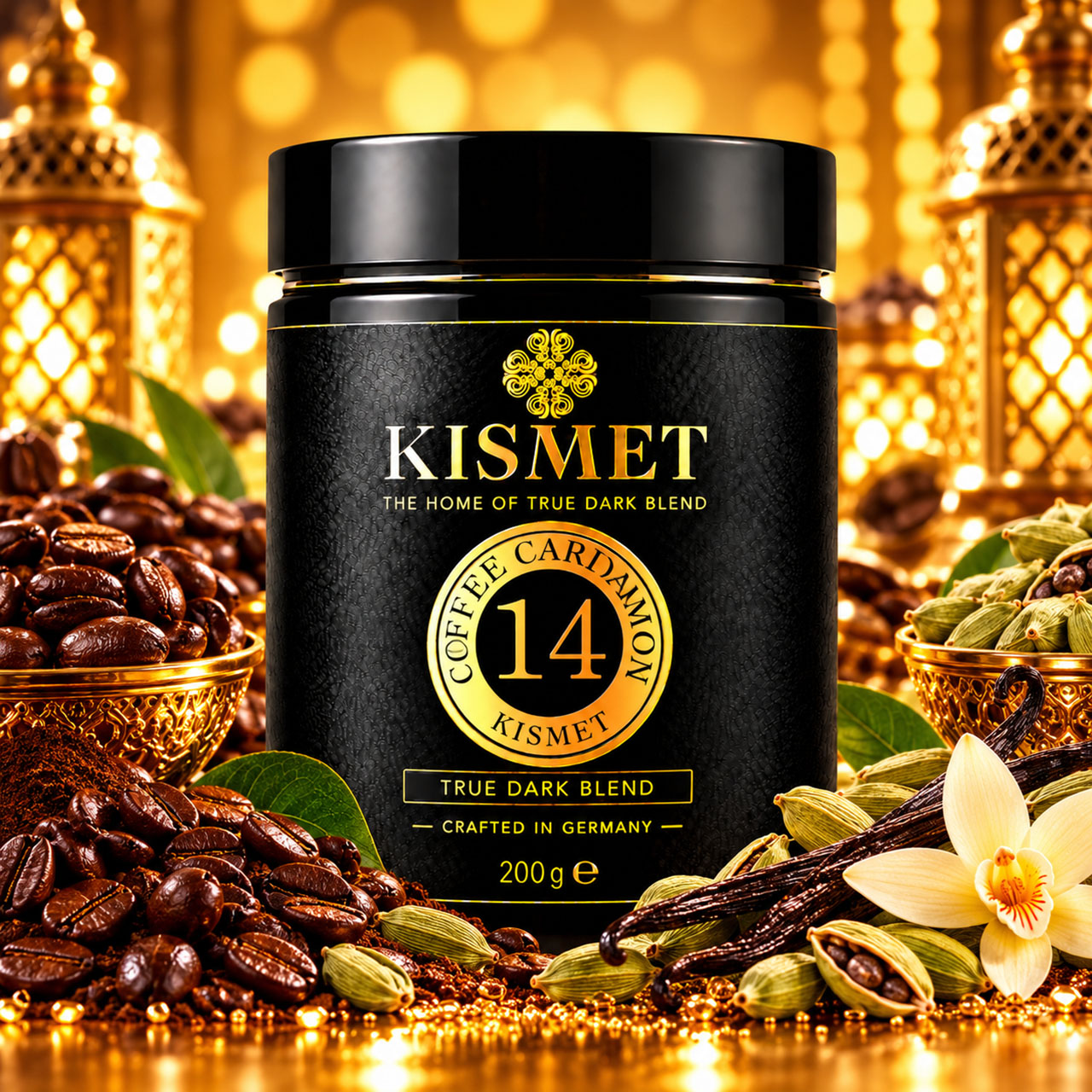 Kismet Darkblend Shisha Tabak Coffee Cardamom #14 200g Kismet Darkblend Shisha Tabak Coffee Cardamom #14 200g