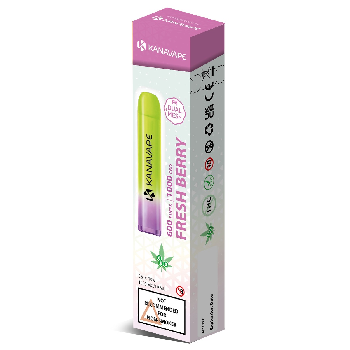 Kanavape CBD Vape Einweg E-Zigarette - Fresh Berry - 2ml