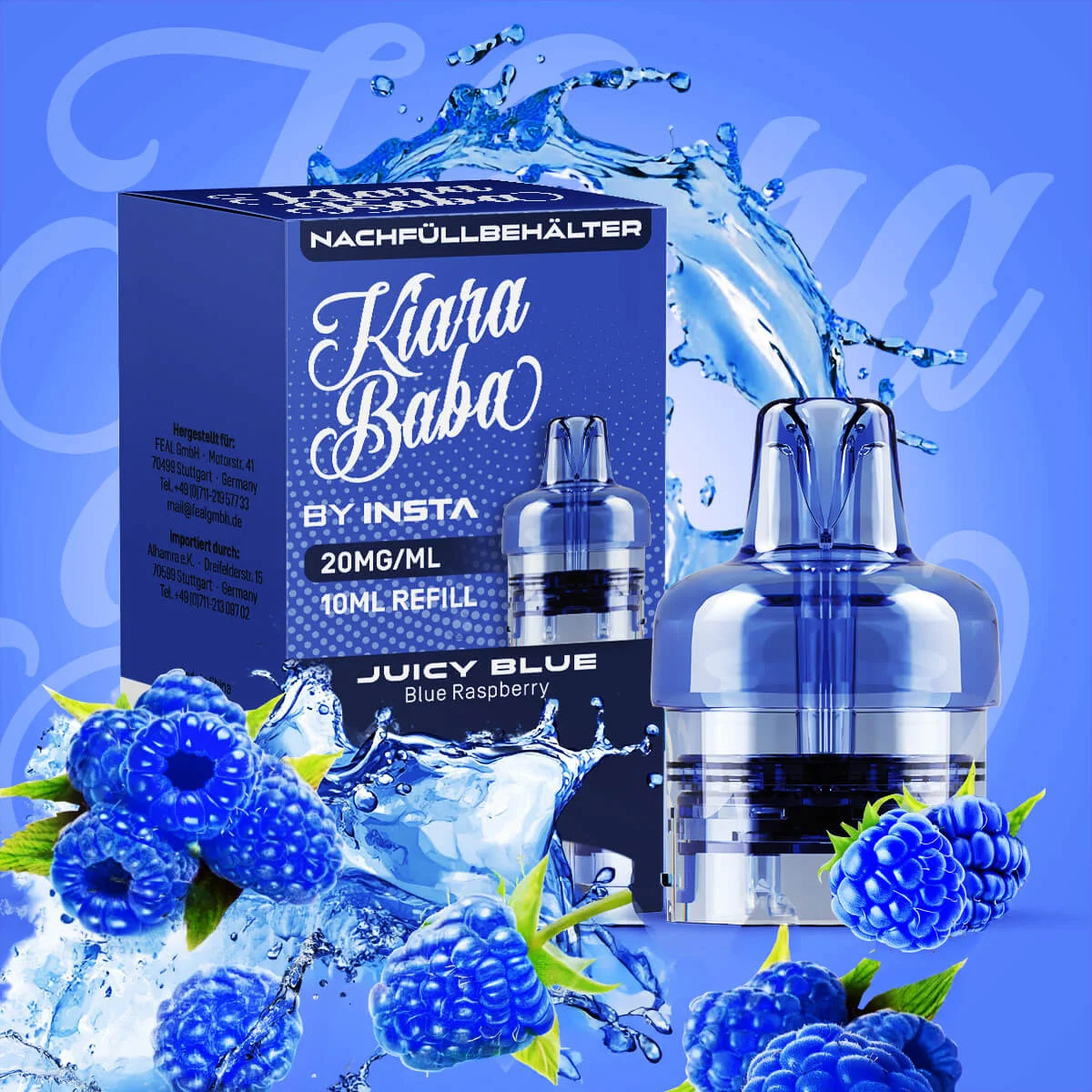 Kiara Baba 10k Pod Juicy Blue 20mg 10ml Kiara Baba 10k Pod Juicy Blue 20mg 10ml