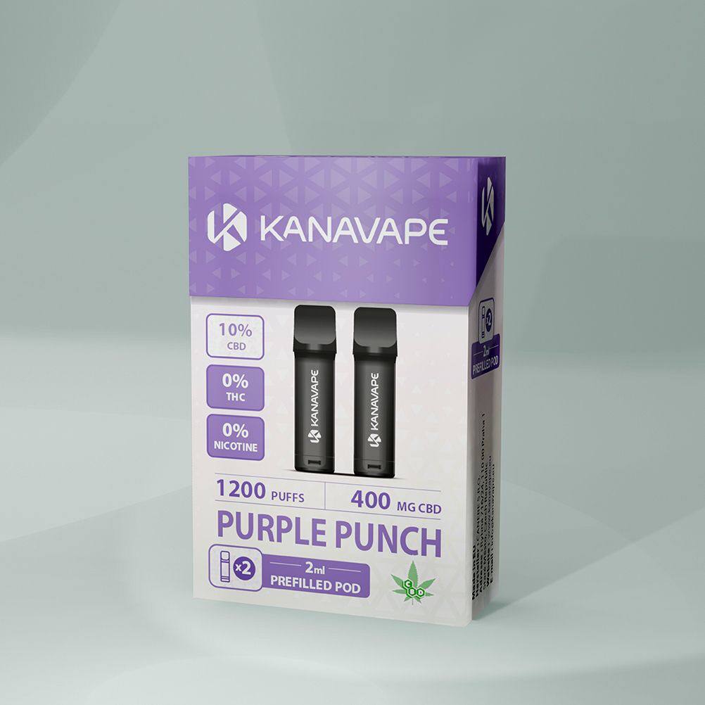 Kanavape CBD Vape Pod - Purple Punch (2 Pods)