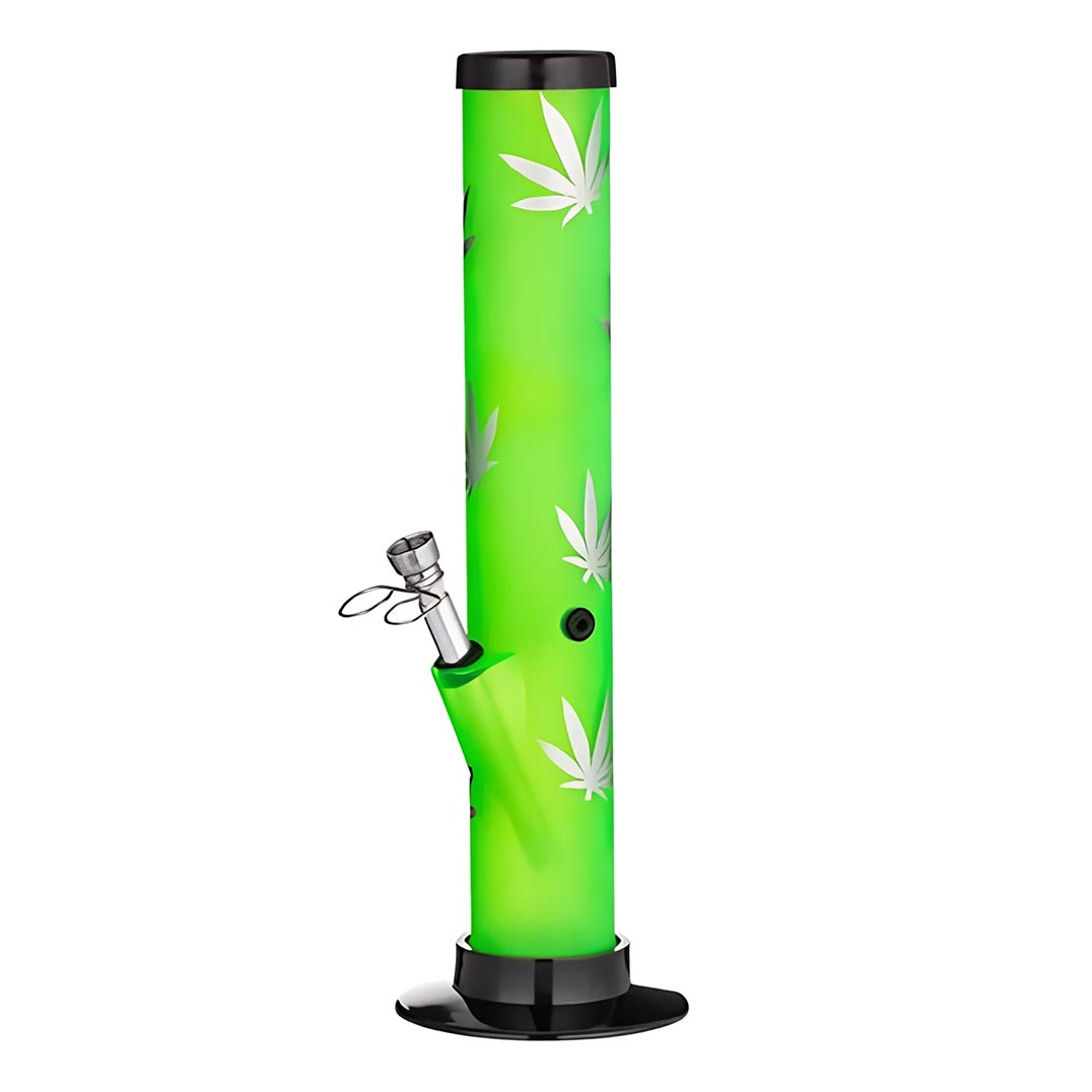 Acrylbong Hanfblatt Zylinder Acrylbong Hanfblatt Zylinder