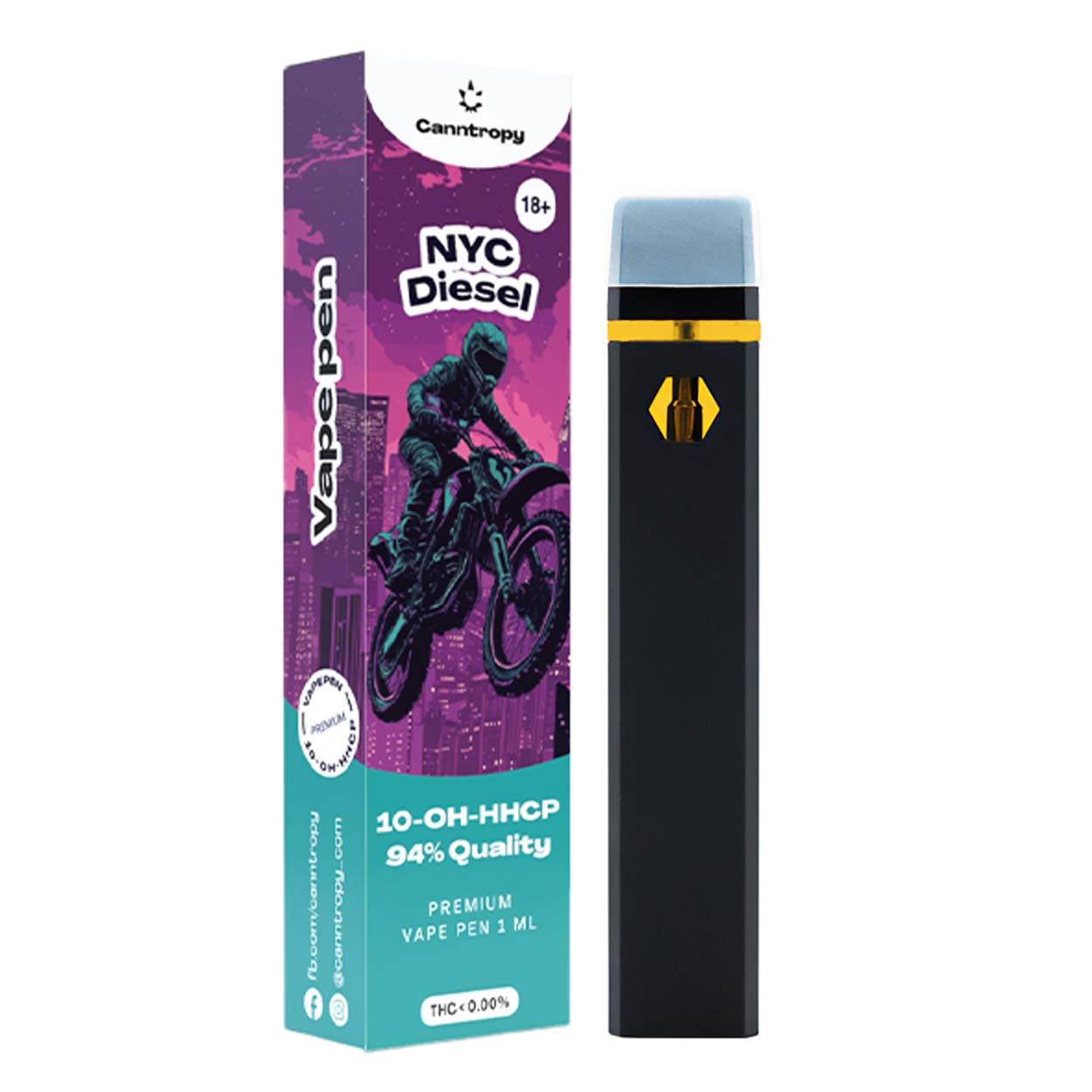 Canntropy 10-OH-HHCP Vape NYC Diesel Canntropy 10-OH-HHCP Vape NYC Diesel