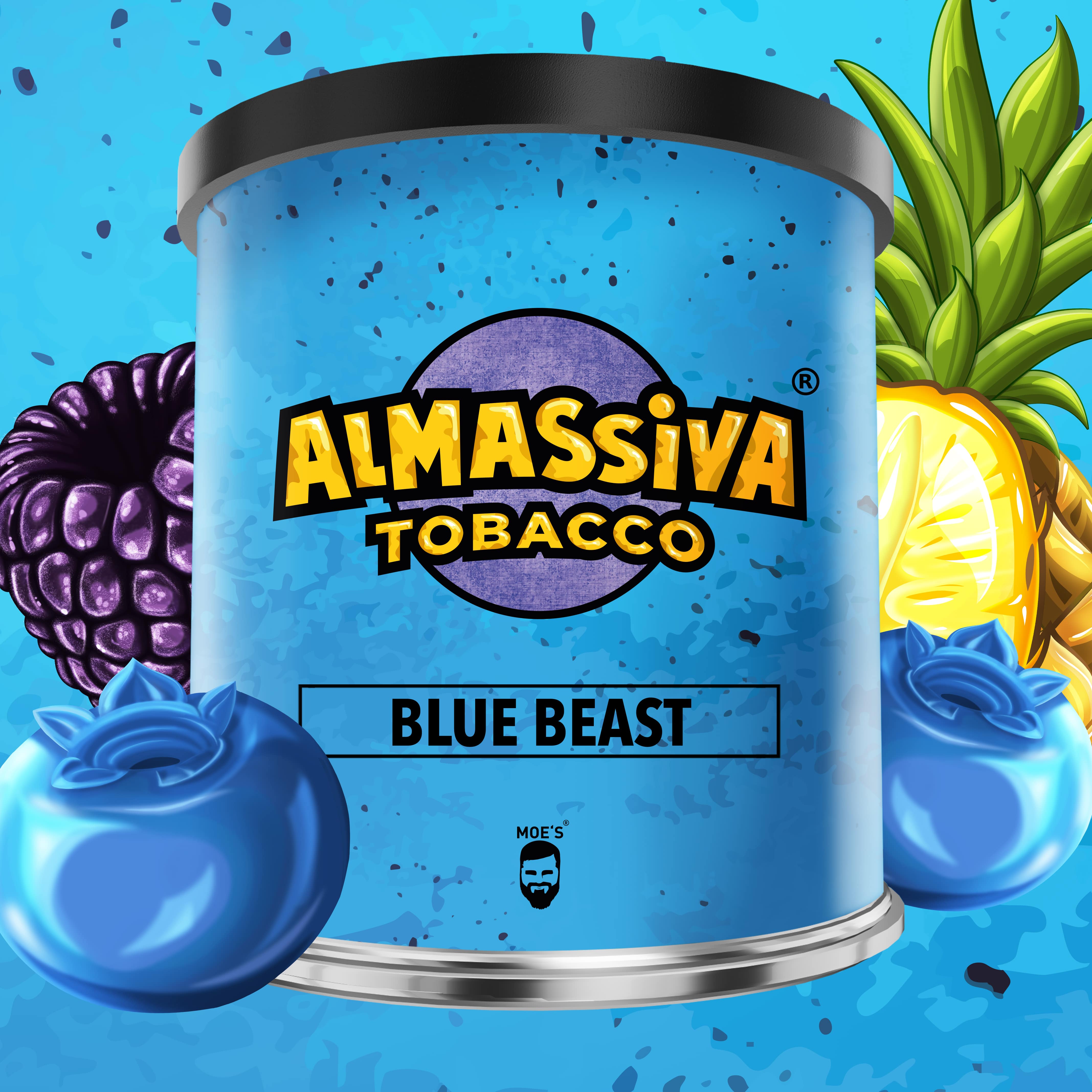 Al Massiva Shisha Tabak - Blue Beast 200g