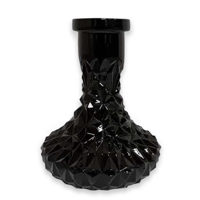 Vessel Glass Shisha Bowl Mini Crystal Black Vessel Glass Shisha Bowl Mini Crystal Black