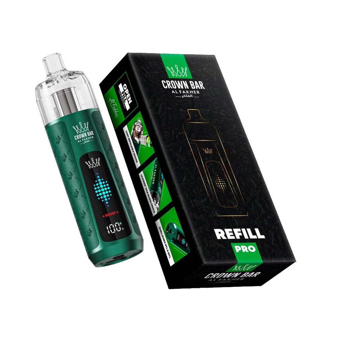 Al Fakher Refill Pro Device Forest Green 16ml Vape Al Fakher Refill Pro Device Forest Green 16ml Vape
