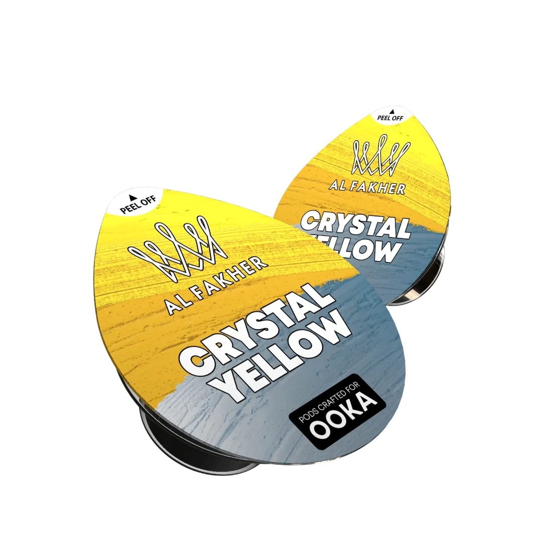 OOKA Al Fakher Shisha Tabak - Crystal Yellow OOKA Pod (2 Pods)