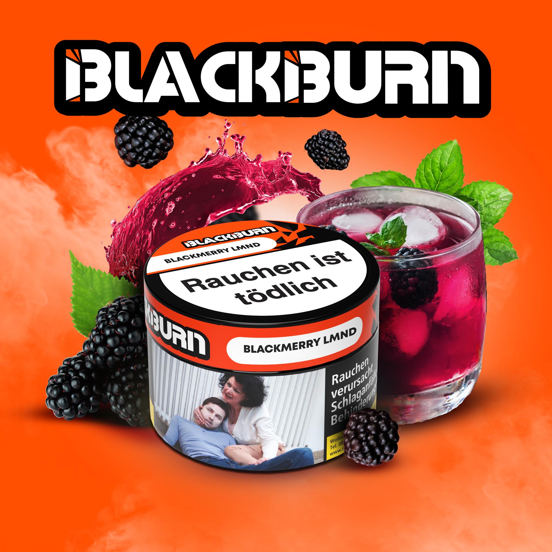 Blackburn Shisha Tabak Blackmerry Lmnd 25g Blackburn Shisha Tabak Blackmerry Lmnd 25g