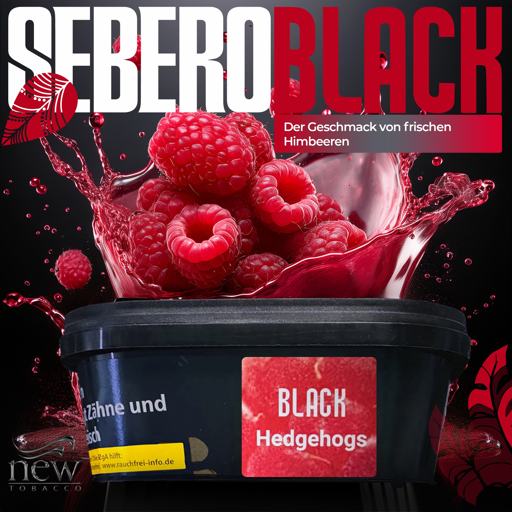 Sebero Black Shisha Tabak - Hedgehogs 200g