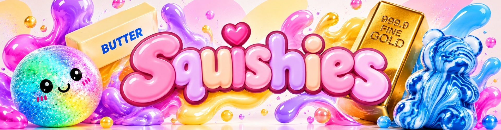 Squishies Spielzeug Banner Squishies Spielzeug Banner