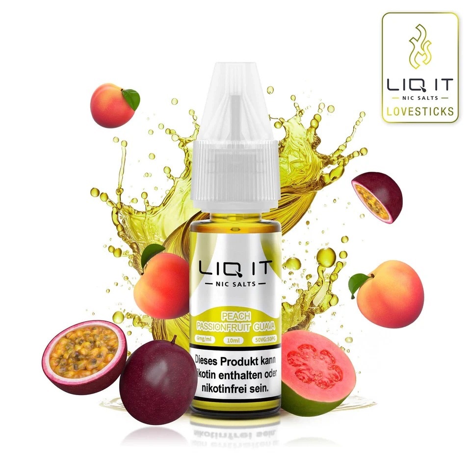 Lovesticks Liq It Liquid Peach Passionfruit Guava 10ml Lovesticks Liq It Liquid Peach Passionfruit Guava 10ml